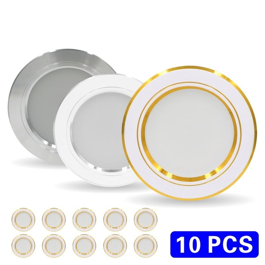 10pcs/lot Led Downlight Ceiling Light 5W 9W 12W Recessed Down light Round Led Panel Light 15W 18W Spotlight Indoor Lighting