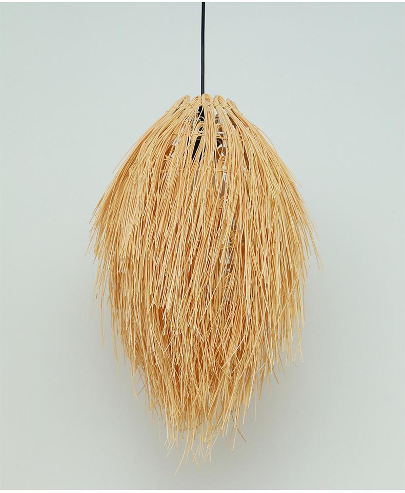 Creative Service Handmade Rattan Lamp Hot Pot Restaurant Bamboo Chandelier