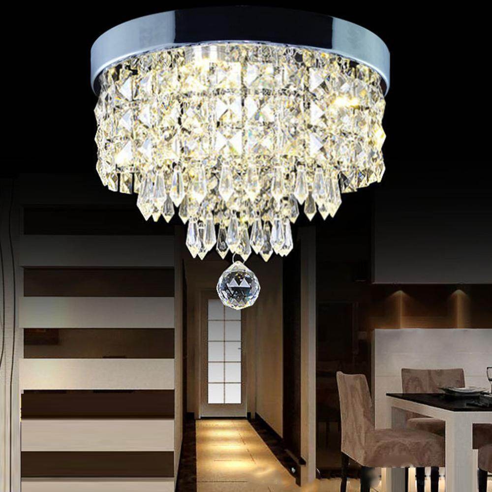 Modern Crystal Pendant Lights LED Corridor LED Pendant Crystal Lights Living Room Crystal Pendant lamp