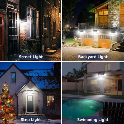 118 LED Solar Light Outdoor Solar Lamp Motion Sensor Solar Powered Spotlight 3 Modes Wall Sunlight For Street Garden Decoration