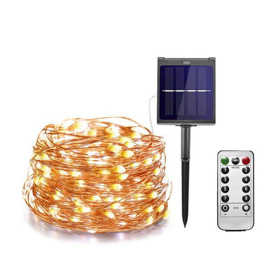 Dimmable 11m/21m/31m/51m  LED Outdoor Solar String Lights Fairy Holiday Christmas Party Garland Solar Garden Waterproof Lights