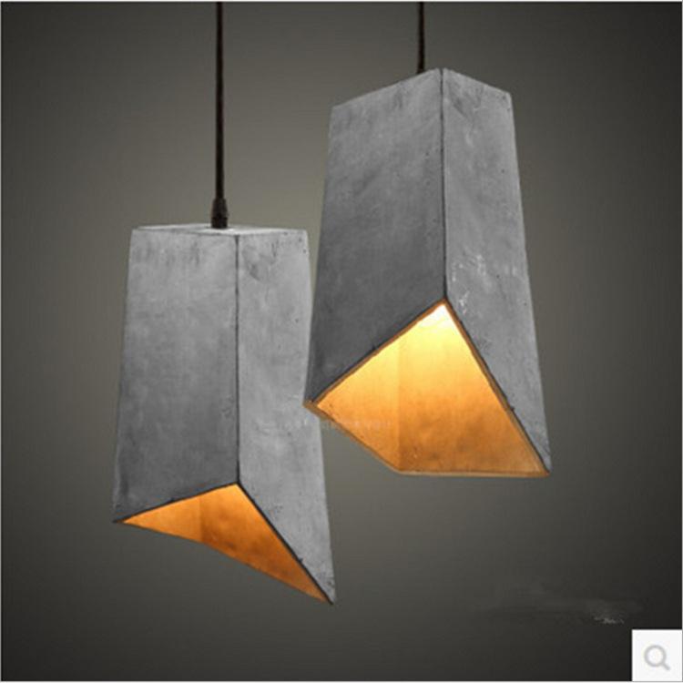 Retro Industrial Creative Cafe Bar Table Bedroom Personalized Restaurant Cement Chandelier