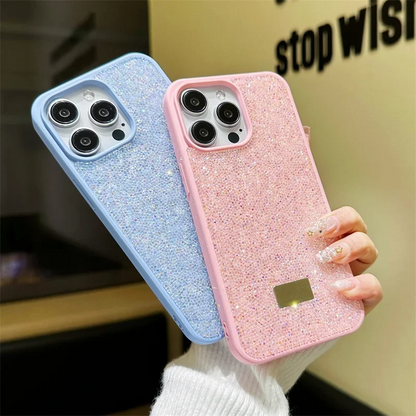 Bling Glitter Phone Case For iPhone 17 16 Pro Max 15Pro 14plus 13 12 Vogue Protective Soft Diamond Cover Protective Shell