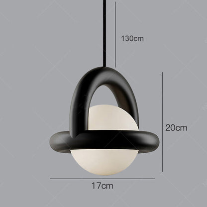 Modern Balloon Pendant light  LED Glass Design Bedside Nordic Chandelier Bedroom Living Dining Room Stairs Home G4 Hanging Lamp