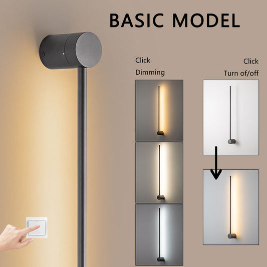 360 Degree Rotation LED Wall Lights Interior Wall Lamps Living Room Bedroom Indoor Wall