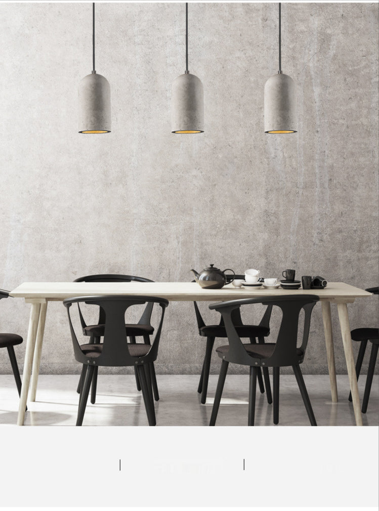 Modern LED Pendant Lights Simple Indoor Light Fixtures Lighting Dining Room Nordic Cement  Hanging Lamps