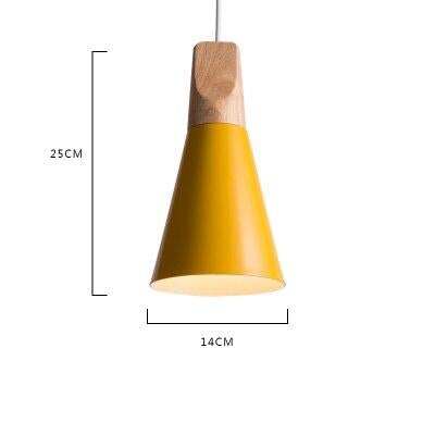 Pendant Lights Modern Wood Pendant Lamp Nordic light For Cafe Restaurant Bedroom Hanglamp Kitchen Colorful Suspension Luminaire