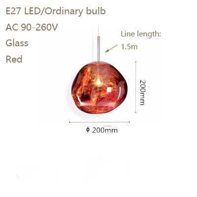 Modern Novelty Art Deco Glass Pendant Light LED E27 With 3 Colors For Living Room Bedroom Restaurant Kitchen Cafe Hotel Office