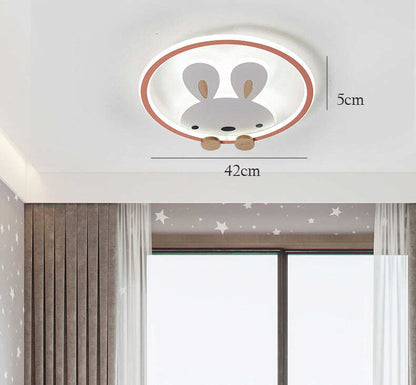 Light In The Bedroom Simple Modern Creative Cartoon Bunny Princess Room Lamp Led Ceiling Lamp