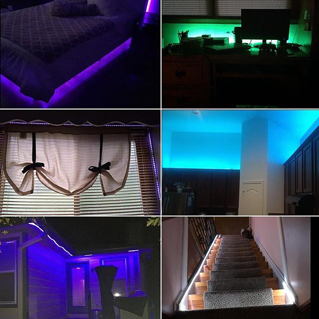 15m 3x5m LED Light Strips RGB Tiktok Lights 5050 SMD 450 Leds 10mm Strip Fexible Light Led Tape not-waterproof DC 12V 450leds with 44key IR Remote Controller Kit