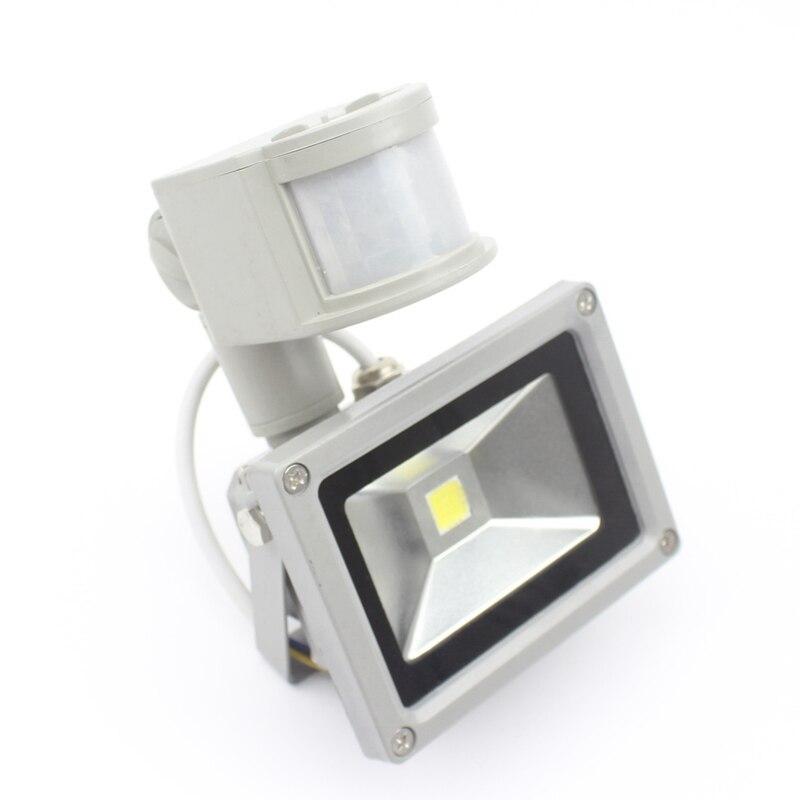 PIR 10W LED floodlight Ivanowa 12V 24V input spotlight waterproof Solar system garage security Motion Sensor Time adjustable
