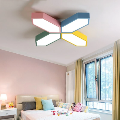 Multicolor LED Ceiling Lights In Windmill Shape For Living Room Ceiling Lamps Kids Bedroom Boys Room Ceiling Lamp Rooms Light Le