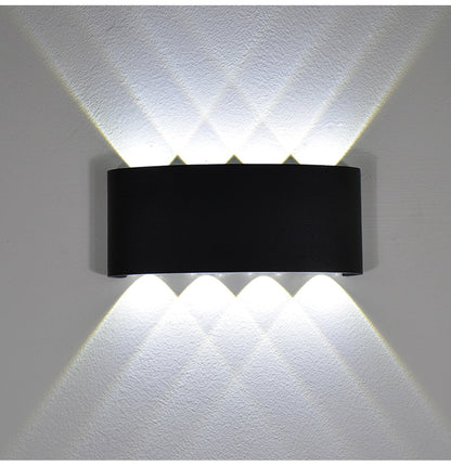 NEW Wall Lamp Led Aluminum Outdoor Indoor Ip65 Up Down White Black Modern For Home Stairs Bedroom Bedside Bathroom Light