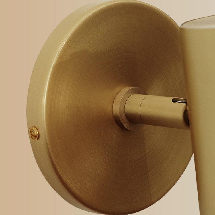 Nordic Bedside Creative Copper Wall Lamp Simple Style Reading Wall Lamp Living Room Wall Decoration Lamp