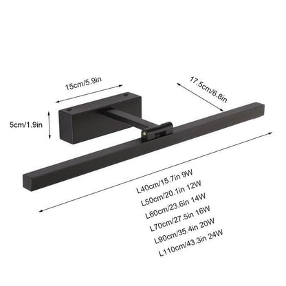 L40cm L60cm L70cm L90cm L110cm LED Wall Lamp Bathroom Mirror Light Waterproof Modern Acrylic Wall Lamp Bathroom Lights