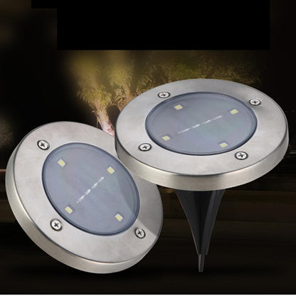 IP65 4 8 12 16LED Solar Underground Lights Stainless Steel Solar Buried Floor Light Outdoor Garden Path Ground Lights