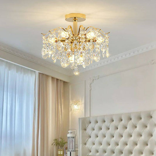 Light Luxury Crystal Ceiling Lamp Post-modern Living Room Main Lamp Simple Atmosphere Crystal Lamp
