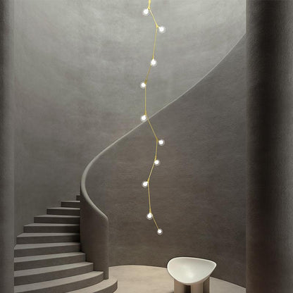 Stair Long Chandelier Modern Simple Personalized Creative Lamp