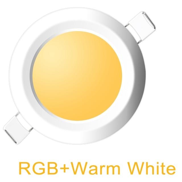 Dimmable LED Spot light 7W round downlight RGB Recessed Ceiling Lamp RGBW Color Changing LED Lighting for Room Bedroom