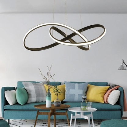 Kitchen LED Pendant Lights White Black For Shop Bar Dining Aluminum Body Dimmable With Remote Control Pendant Lamps