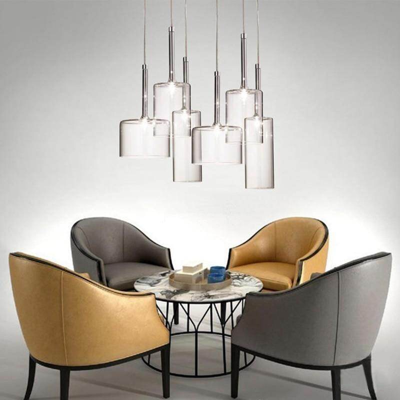 Modern Colorful Single Head/Three Heads Glass Pendant Lights G4 Led Lliving Room Bedroom Restaurant Personality Pendant Lamps