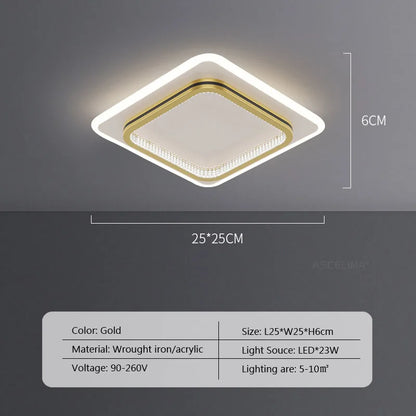 Modern LED Ceiling Light Luxury ceiling Lamp Entrance Hallway Aisle Bedroom Living Room Home Indorr Decor Illumination Luster