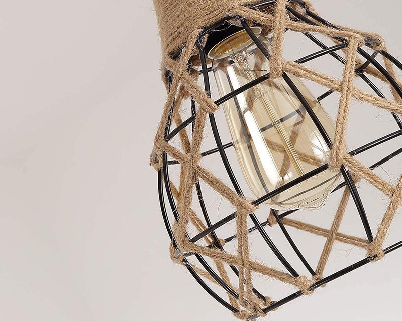 Vintage Hemp Rope Woven Chandelier