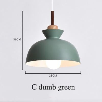 Fashion Indoor lighting pendant lights Wood and aluminum lamp restaurant bar coffee dining room LED hanging light fixture