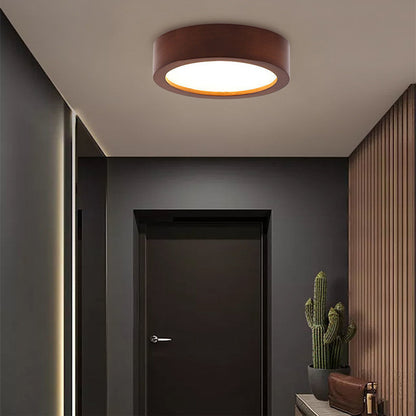 Nordic Living Room Ceiling Lamps Solid Wood Corridor  LED Lamp Apanese Style  Entrance Balcony Bedroom Ceiling Lights