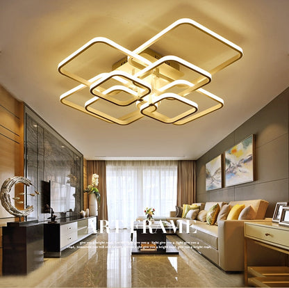 Rectangle Acrylic Aluminum Modern Led ceiling lights for living room bedroom  White Ceiling Lamp Fixtures