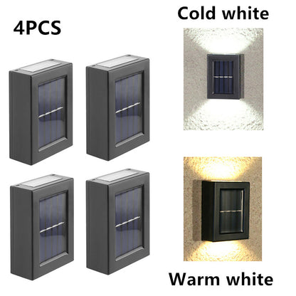 Solar Lamp Outdoor LED Lights IP65 Waterproof for Garden Decoration Balcony Yard Street Wall Decor Lamps Gardening Light