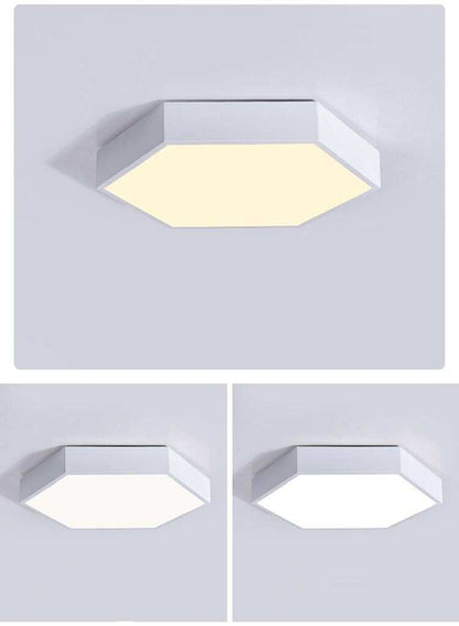 Ultrathin LED modern ceiling light hexagon Iron Acrylic indoor lamp kitchen bed room porch decoration light fixture
