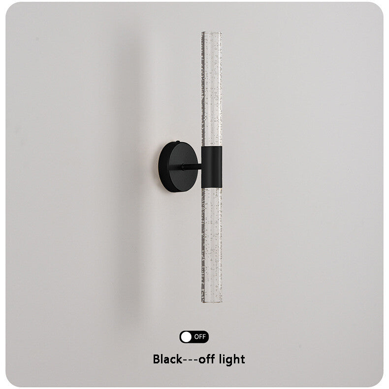 LED Light Modern Wall Light Bedroom Bedside Living Room Wall Lamp Crystal Rod Nordic Aisle Corridor Interior Lighting Fixture