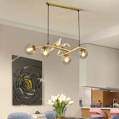 Simple Modern Living Room Bird Decorative Lamp Personalized Creative Hotel Bedroom Nordic LED Light Luxury Dining Room Chandelier