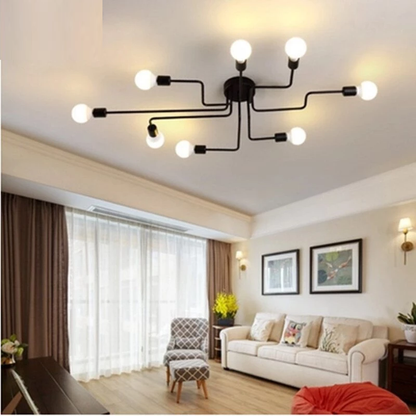 American Iron Lamps Study Creative Personality Pendant Lamp Nordic Simple Bedroom Lamp Living Room Lamp