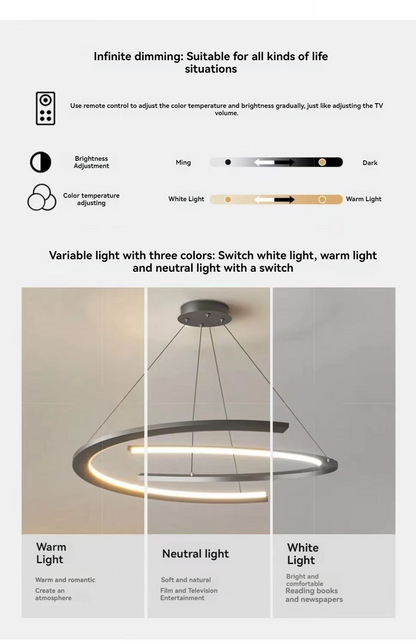 Modern Chandelier For Living Room Main Lamp Light  Nordic Simple Pendant Lamp