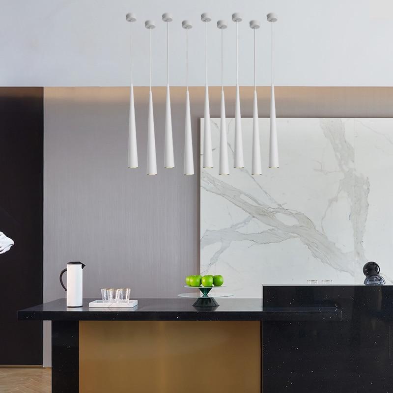 Dimmable  COB Cone LED Modern Pendant Light  Aluminum&Metal Home7w /12w Hang Lamp Dining/Living Room Bar Cafe Droplight Fixture