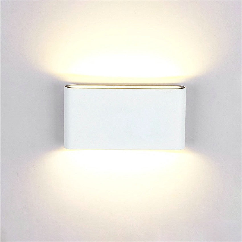 Outdoor Waterproof IP65 Wall Lamp  6W/12W LED Wall Light Modern Indoor/Outdoor Decor Up Down Dual-Head Aluminum Wall Lamp NR-10