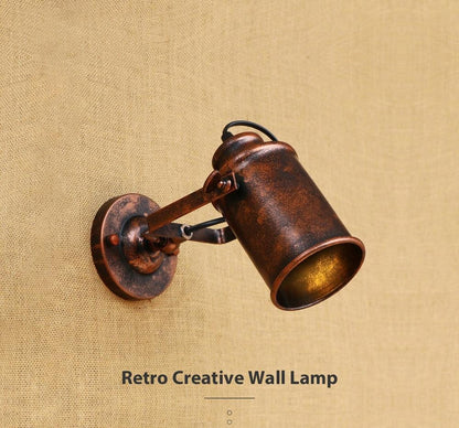 Vintage Wall Lamp Industrial light wall sconc,Plug with push button switch,Retro light wall,bedroom living room aisle lighting