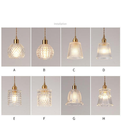 Glass Chandelier Single Head Small Chandelier