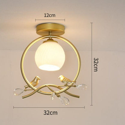 Northern Europe LED Corridor Bird Ceiling Lamp
