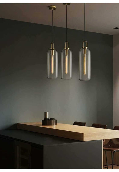 Nordic Modern Simple Glass Ball LED E27 Pendant Lights Interior Lighting Lamps Restaurant Bedroom Stair Decoration Hanging Light