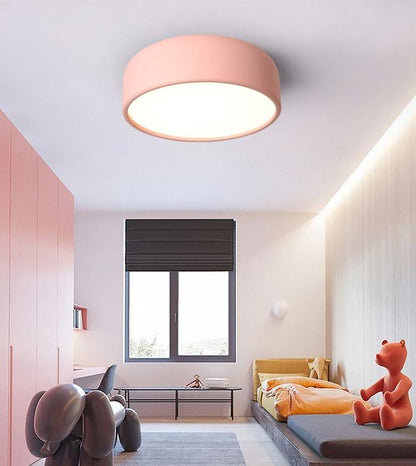 LED E27 Round Modern Ceiling Lamp Fixture Nordic Home Office Living Room Bedroom Aluminium Ceiling Lighting