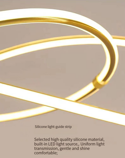 Modern Pendant Light With Remote Dimmabl Decor Living Room Chandeliers Led Simple Luminaire Dimming Kitchen Florarium Fixtures