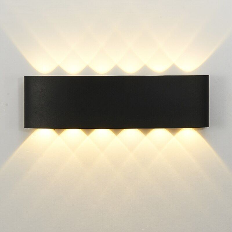 Led Outdoor Wandlamp Waterdichte IP65 Up Down Wandlamp Aluminium Voor Tuin Veranda Blaker Verlichting 110V 220V