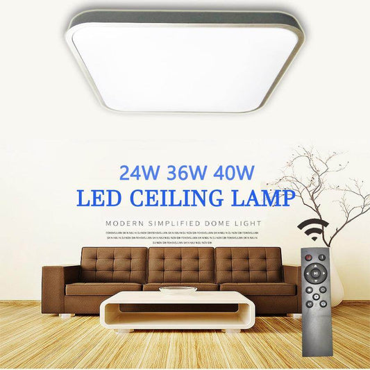 Ceiling Led Lighting Lamps RC Dimmable Square Modern Bedroom Living Room Lamp Surface Mounting Balcony  24w  36w 40w  Ceiling