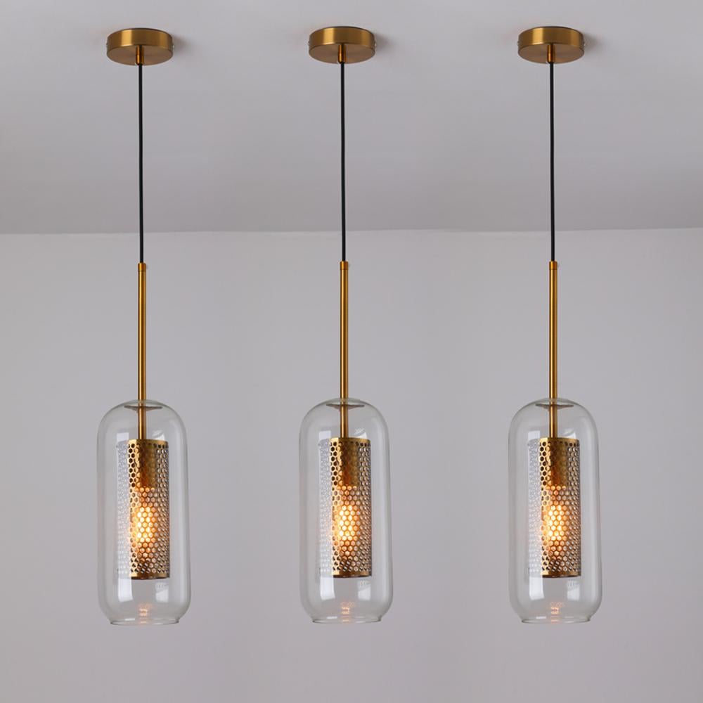 Loft Modern Pendant Light Glass Ball Hanging Lamp Kitchen Light Fixture Dining Hanglamp  Living Room Luminaire