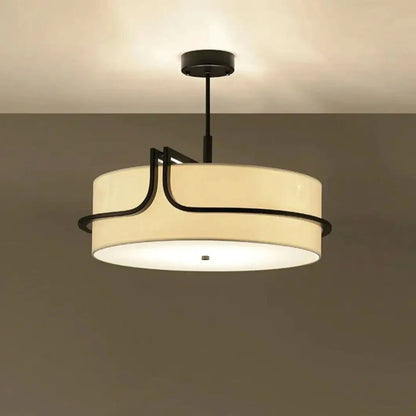 Modern Fabric Art Ceiling Chandelier Black Dining Room Bedroom Hallway Pendant Lights Decor Indoor Lighting