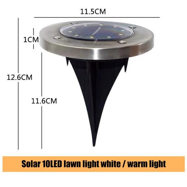 16 LEDs Ground Light Solar Powered Garden Landscape Lawn Lamp Buried Light Outdoor Road Stairs Decking light With light Sensor