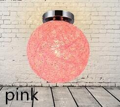 Modern Ceiling Lamp  LED Indoor Light Hemp And iron Pendant 20cm Lamp The Restaurant Shops Bar Corridor Light  Fixture